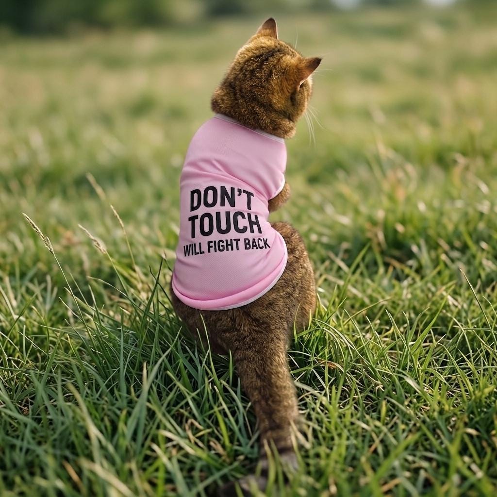 Personalized Pet Name Shirt, Custom Cat Vest / Costume