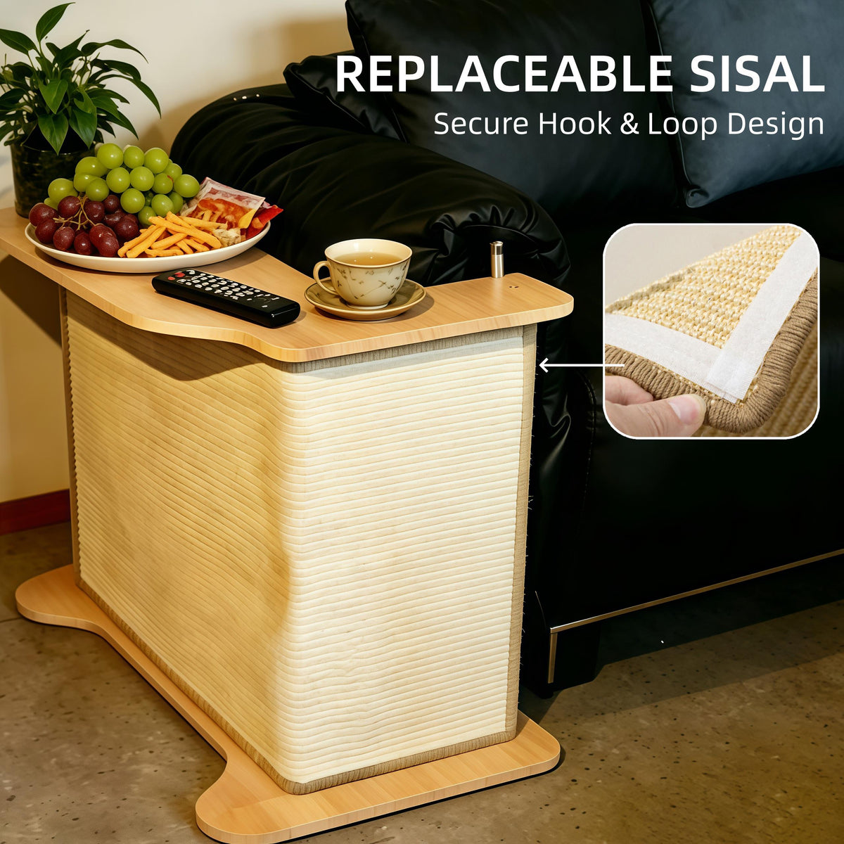 Sisal Cat Scratcher Side Table,  Sofa Side Cat Furniture