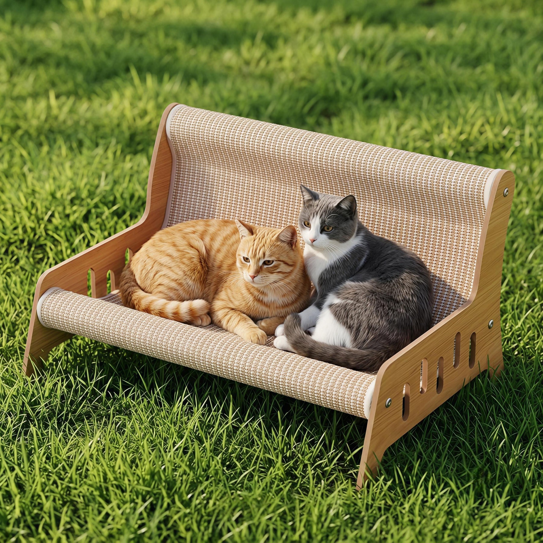Curved Cat Sofa Scratcher Bed