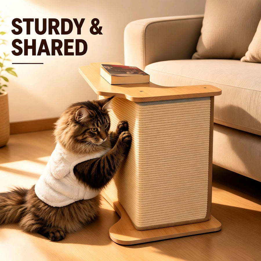 Sisal Cat Scratcher Side Table,  Sofa Side Cat Furniture