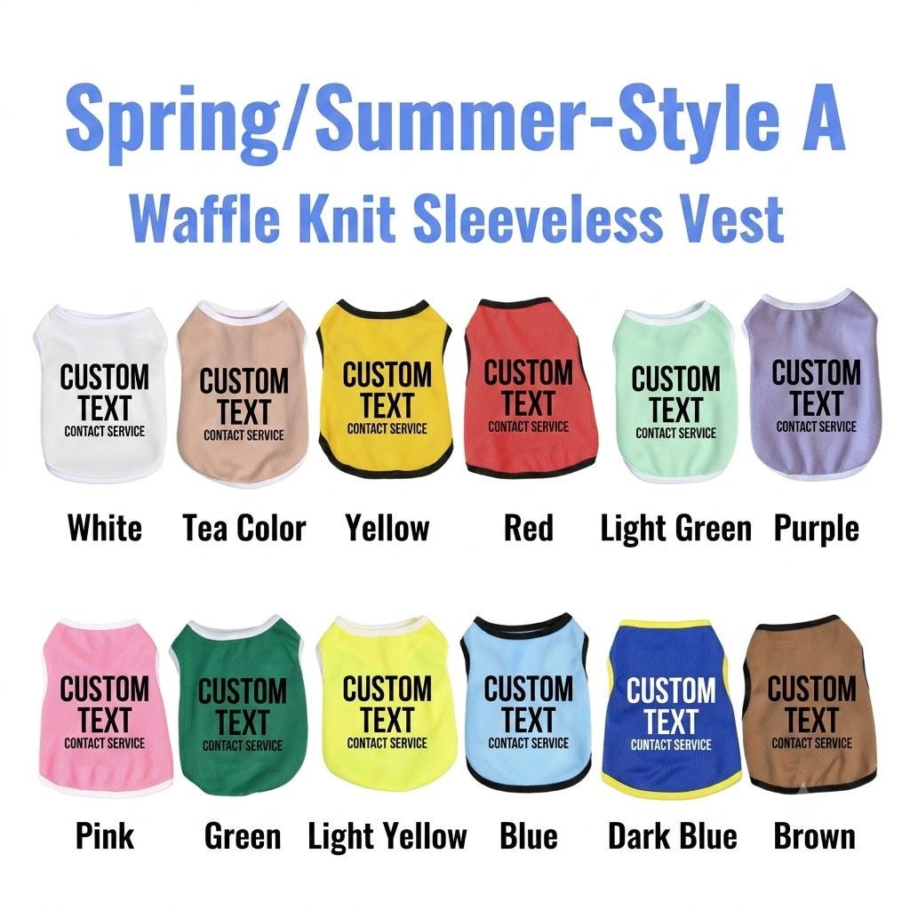 Personalized Pet Name Shirt, Custom Cat Vest / Costume